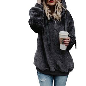 ✦NWT Fuzzy Fleece Pullover Hoodie✦